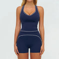 Load image into Gallery viewer, oNMexis Lineform Contrast Sleeveless Yoga Top