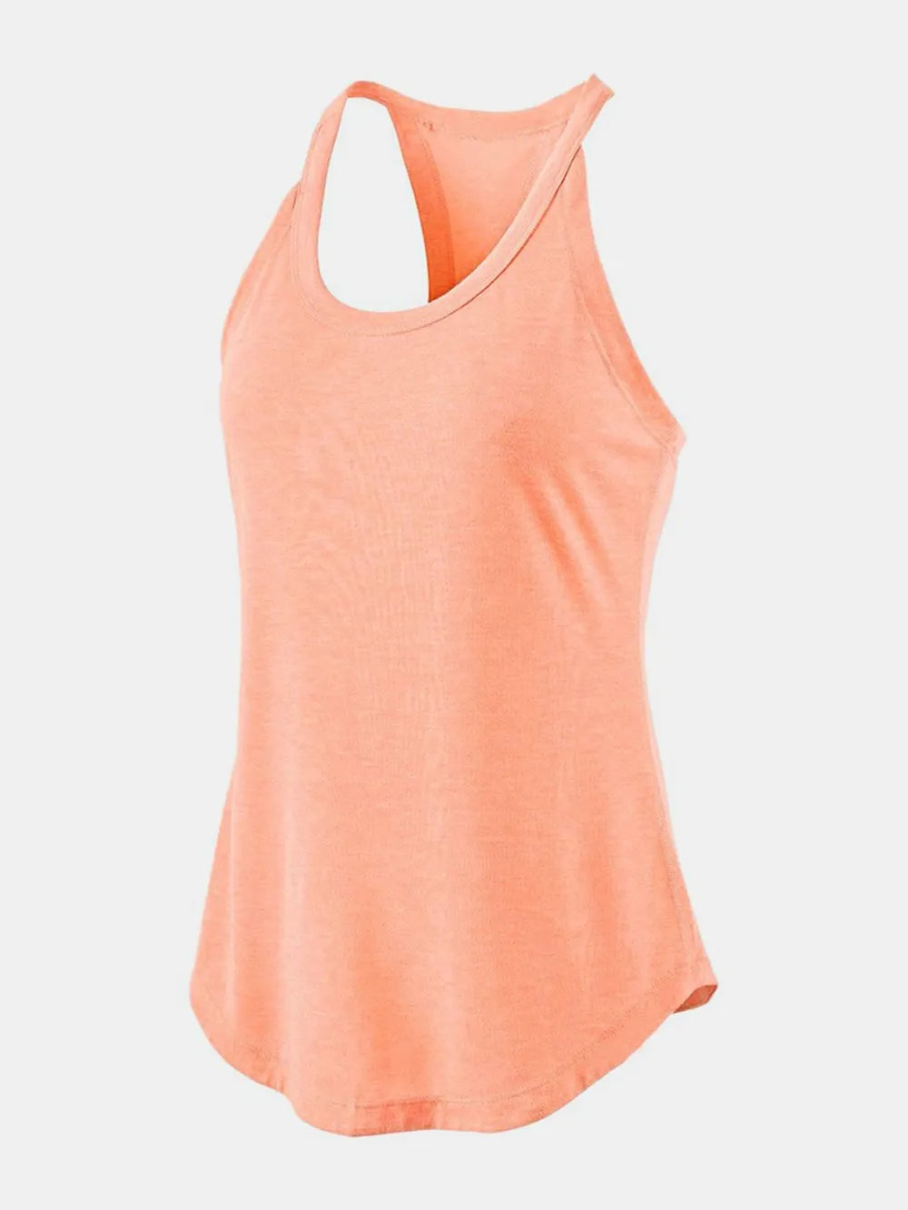 Peach-colored tank top