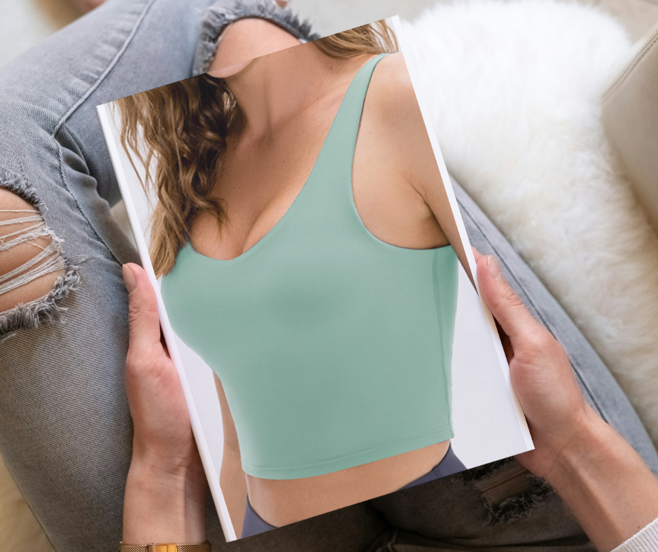 oNMexis model wearing black fitness top